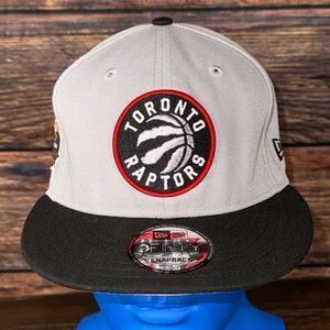 New Eta 9Fifty Toronto Raptors Grey/Black SnapBack Cap
